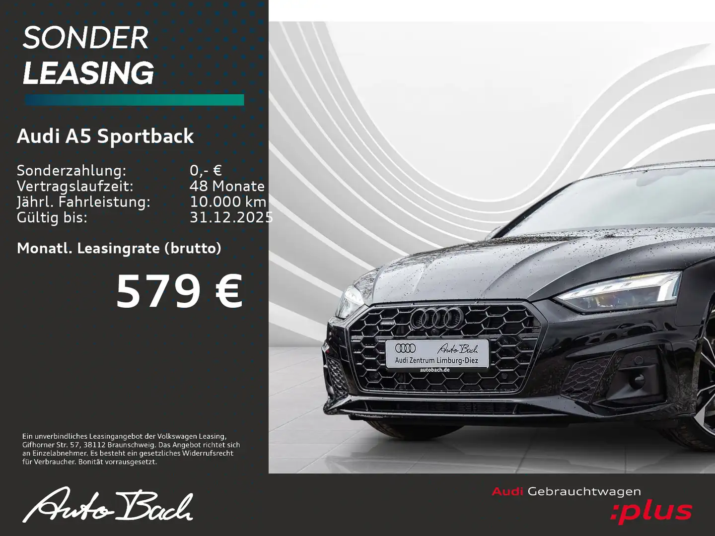 Audi A5 S line 40TDI qu Stronic Navi LED Hu Schwarz - 2