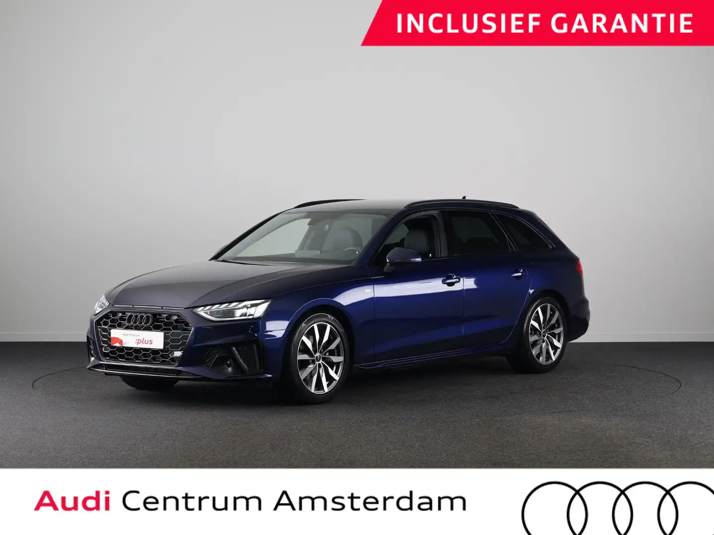 Audi A4 Avant 35 TFSI S edition Competition 150 pk S-troni Blauw - 1