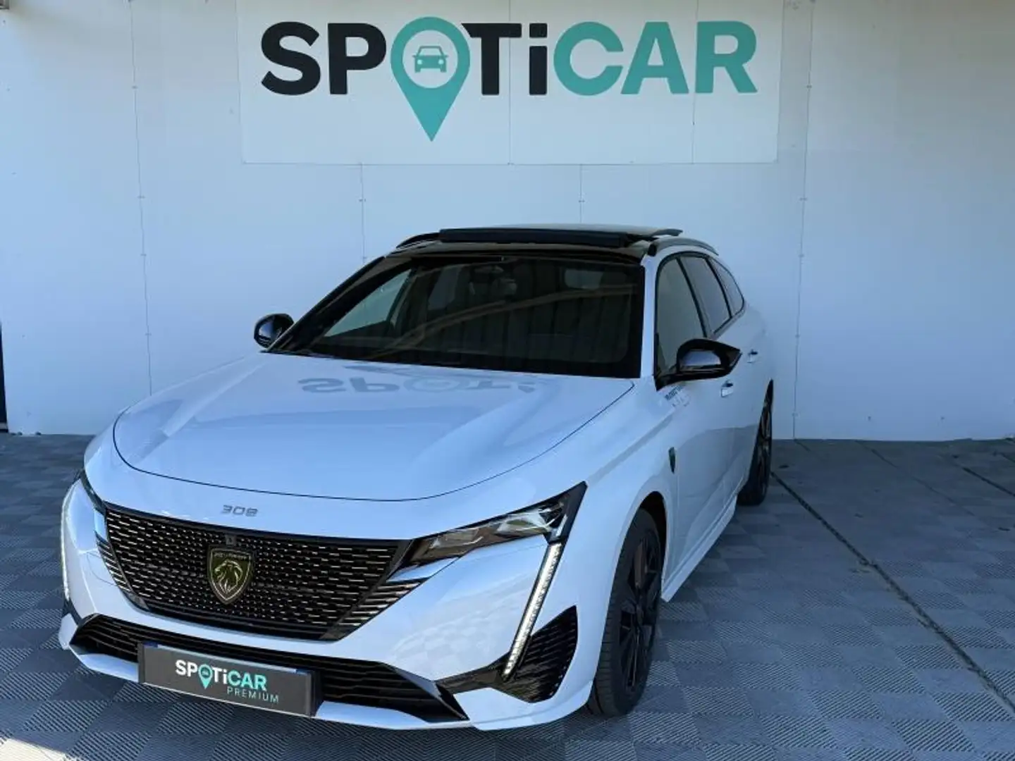 Peugeot 308 Hybrid 145 GT BVA / TOIT OUVRANT / FOCAL / GPS / M White - 1