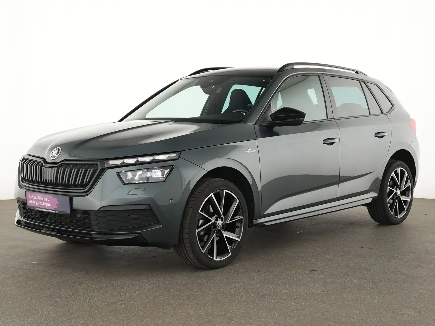 Skoda Kamiq Monte Carlo Pano|LED|Kessy|AHK|Navi|SHZ Gris - 2