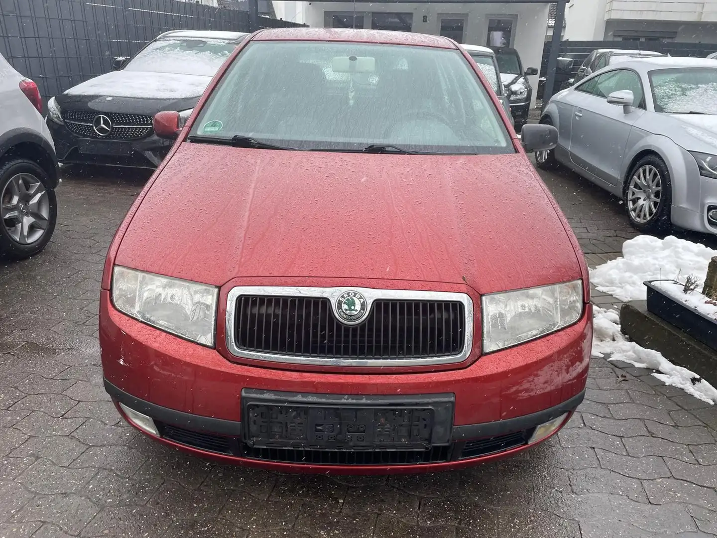 Skoda Fabia 1.4 16V Comf.,Servo,4türig,eFH,TÜV06/2026 Rot - 2