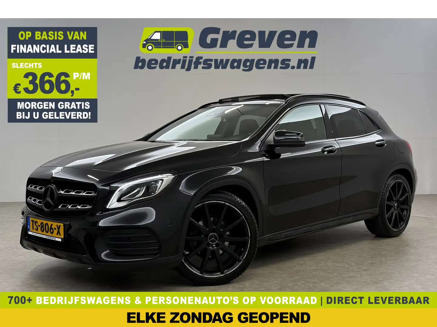 Mercedes-Benz GLA 200 157PK Pano LED 360Camera Memory Carplay Clima Crui Zwart - 1