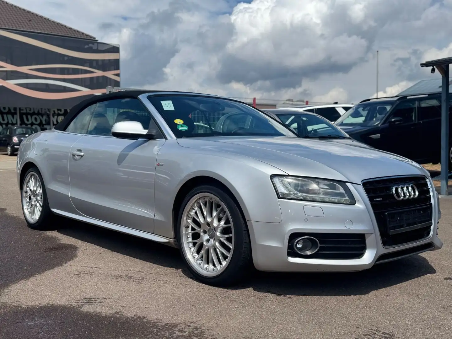 Audi A5 Cabriolet 3.0 TDI S line Sport Quattro 1.Hand Plateado - 2