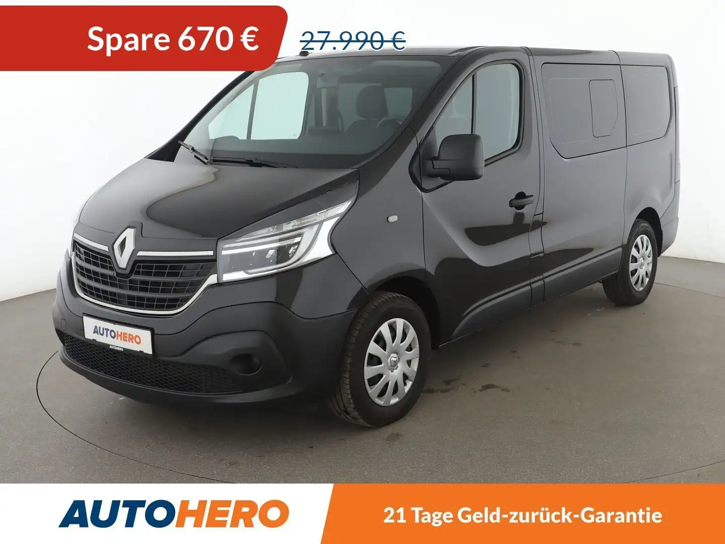 Renault Trafic 2.0 dCi L1H1 2,8t 8 Sitze Life*NAVI*PDC*SHZ*TEMPO* Negro - 1