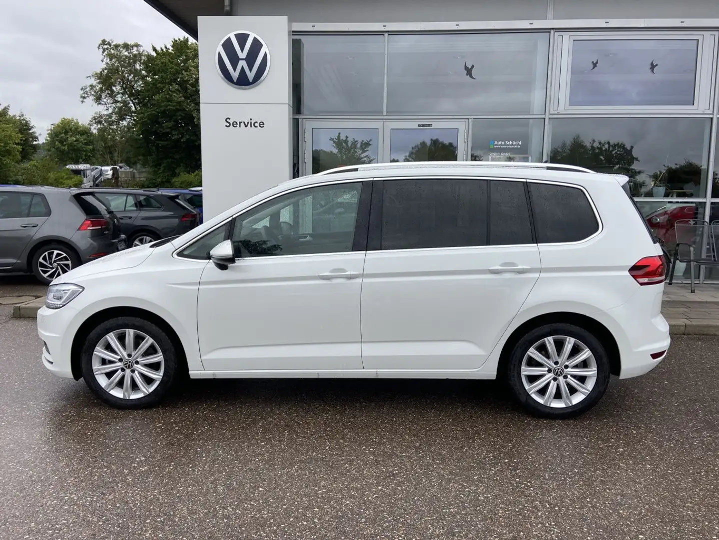 Volkswagen Touran 2.0 TDI DSG Highline 7-SITZER+NAVI+LED+AH Weiß - 2