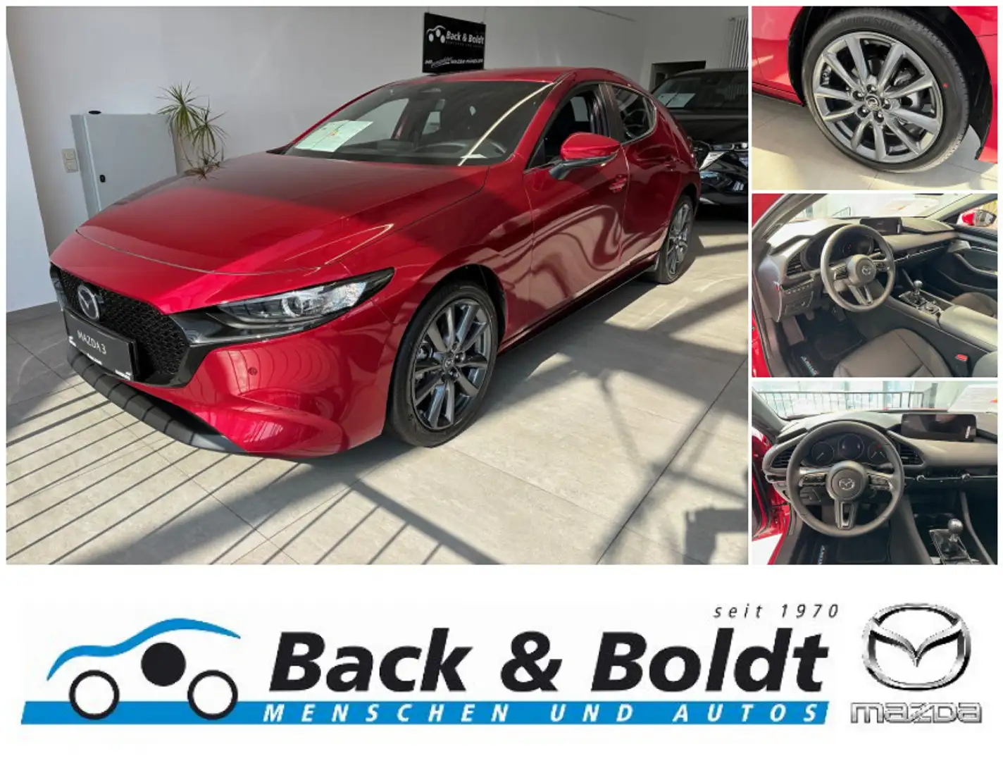 Mazda 3 Exclusive-Line 2.0i BOSE+NAVI+HEAD-UP+360°CAM Rot - 1