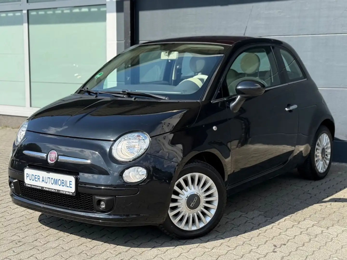 Fiat 500 1.2 Lounge 69PS Klima Panorama Chrom 45TKM Schwarz - 1