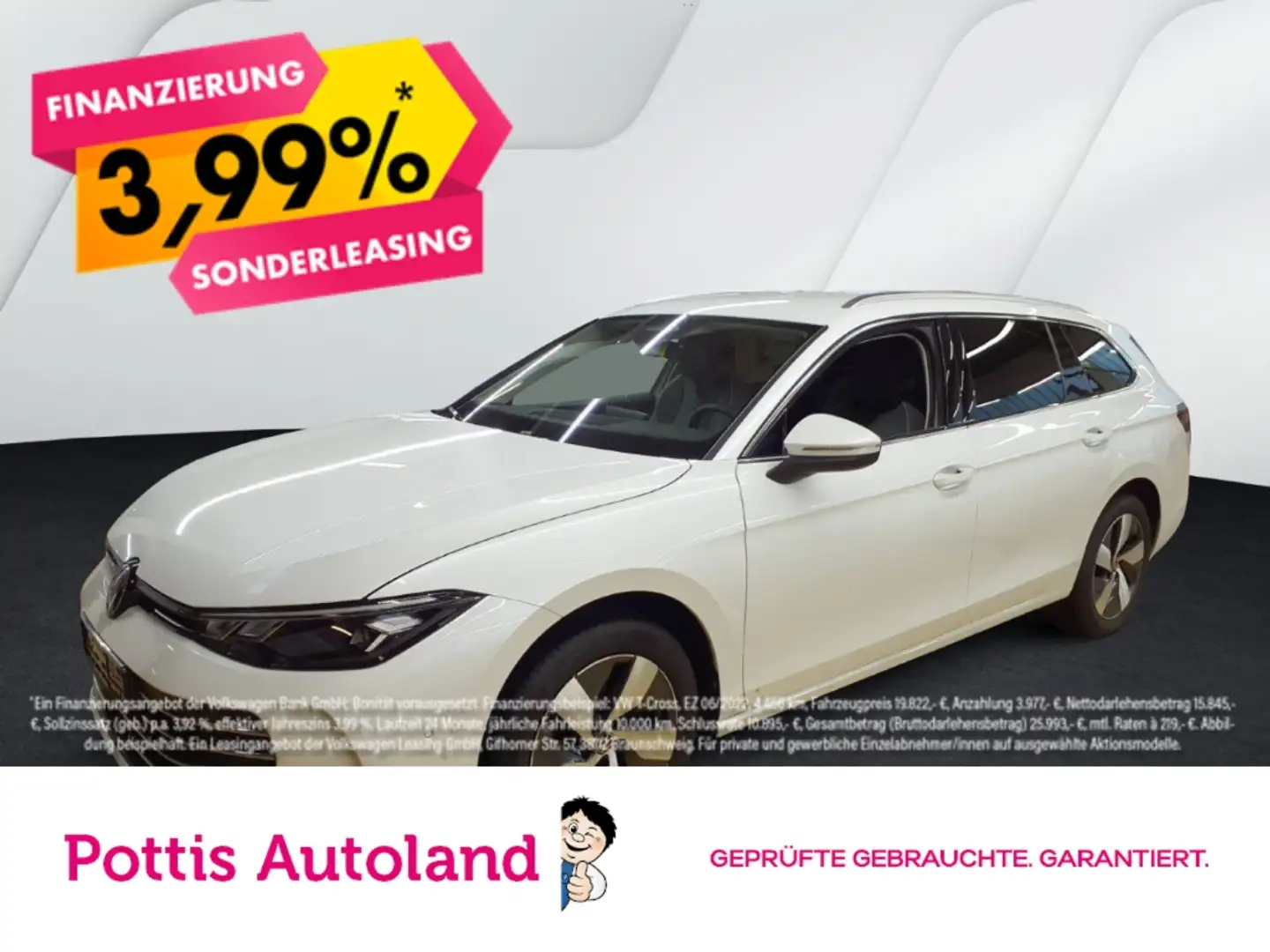 Volkswagen Passat Variant 1.5 eTSI DSG BUSINESS NAVI AHK KAMERA PDC Weiß - 1