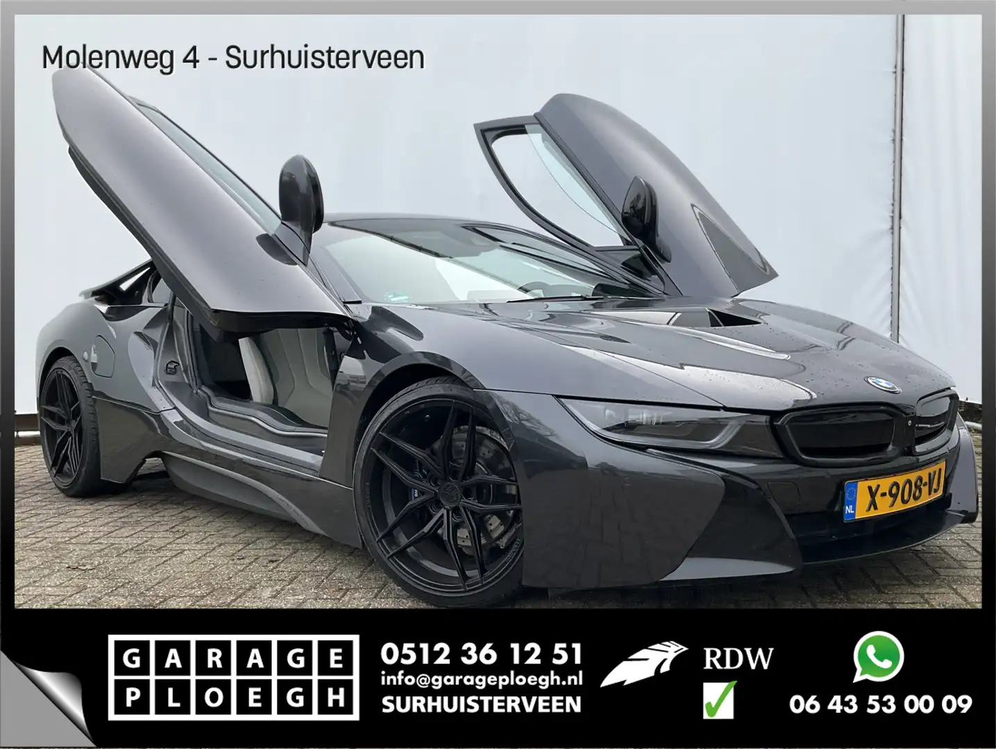 BMW i8 334pk Limited Edition Ferrada HUD 360Cam Nieuwstaa Zwart - 1