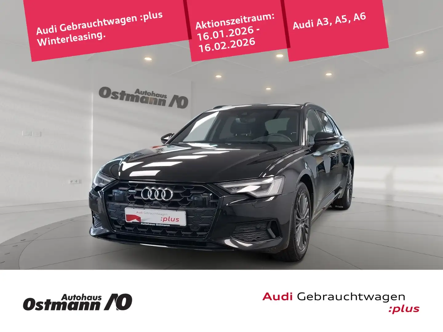Audi A6 50 TDI quattro Avant Optik-P. schw./Leder/HUD Schwarz - 1
