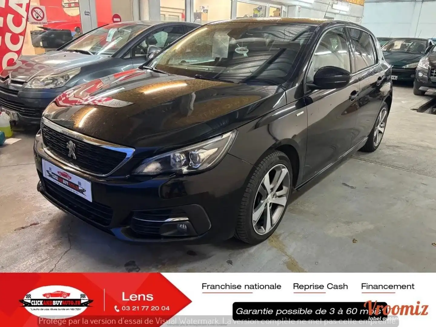 Peugeot 308 1.5 BLUEHDI 100CH FINITION STYLE // ANDROID CARPLAY / CAMERA 360° / CLIM BIZONE / Schwarz - 1