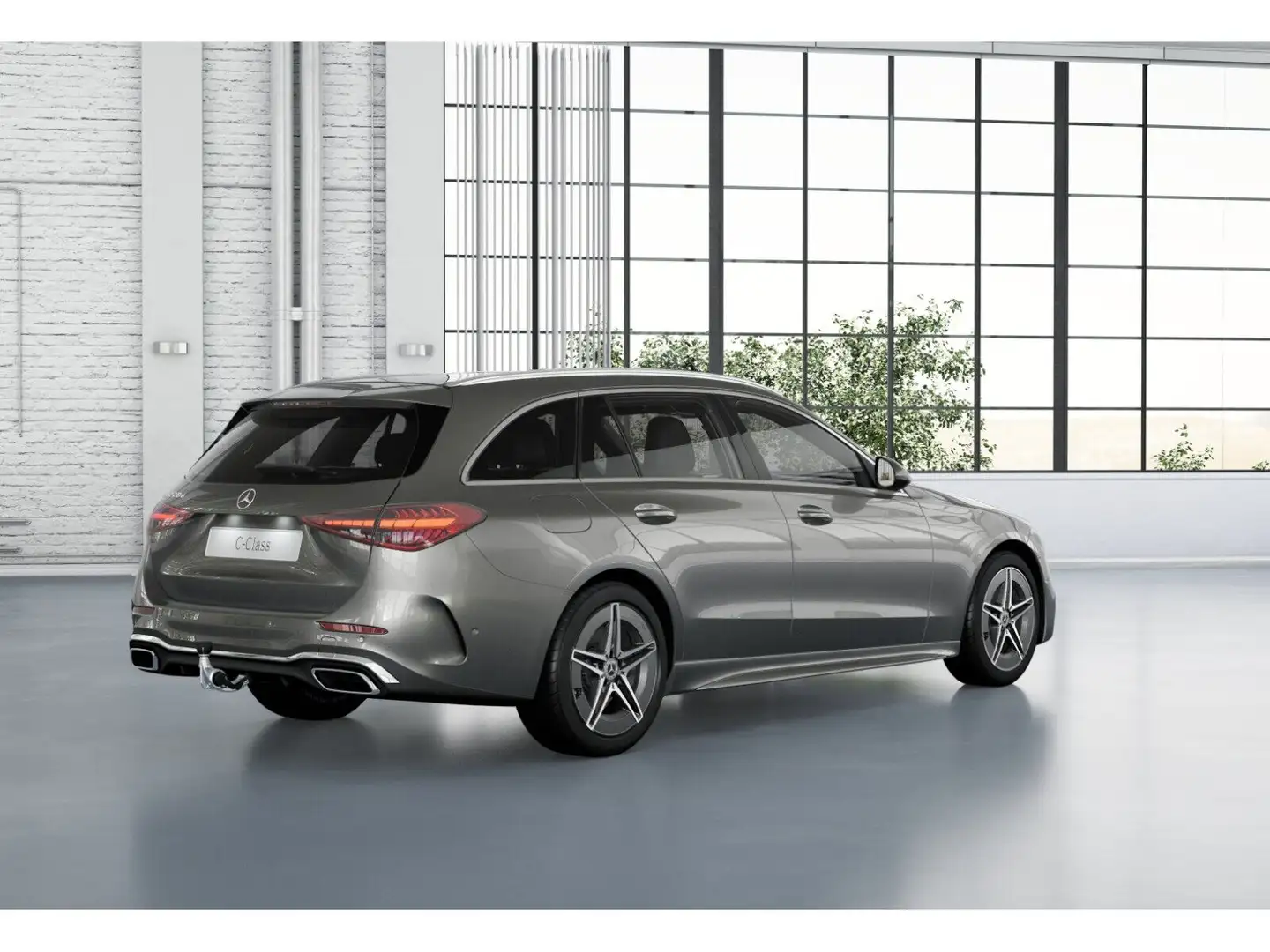 Mercedes-Benz C 220 d T AMG+LED+AHK+EASY-P+KAMERA+FAHRASSIST Zilver - 2
