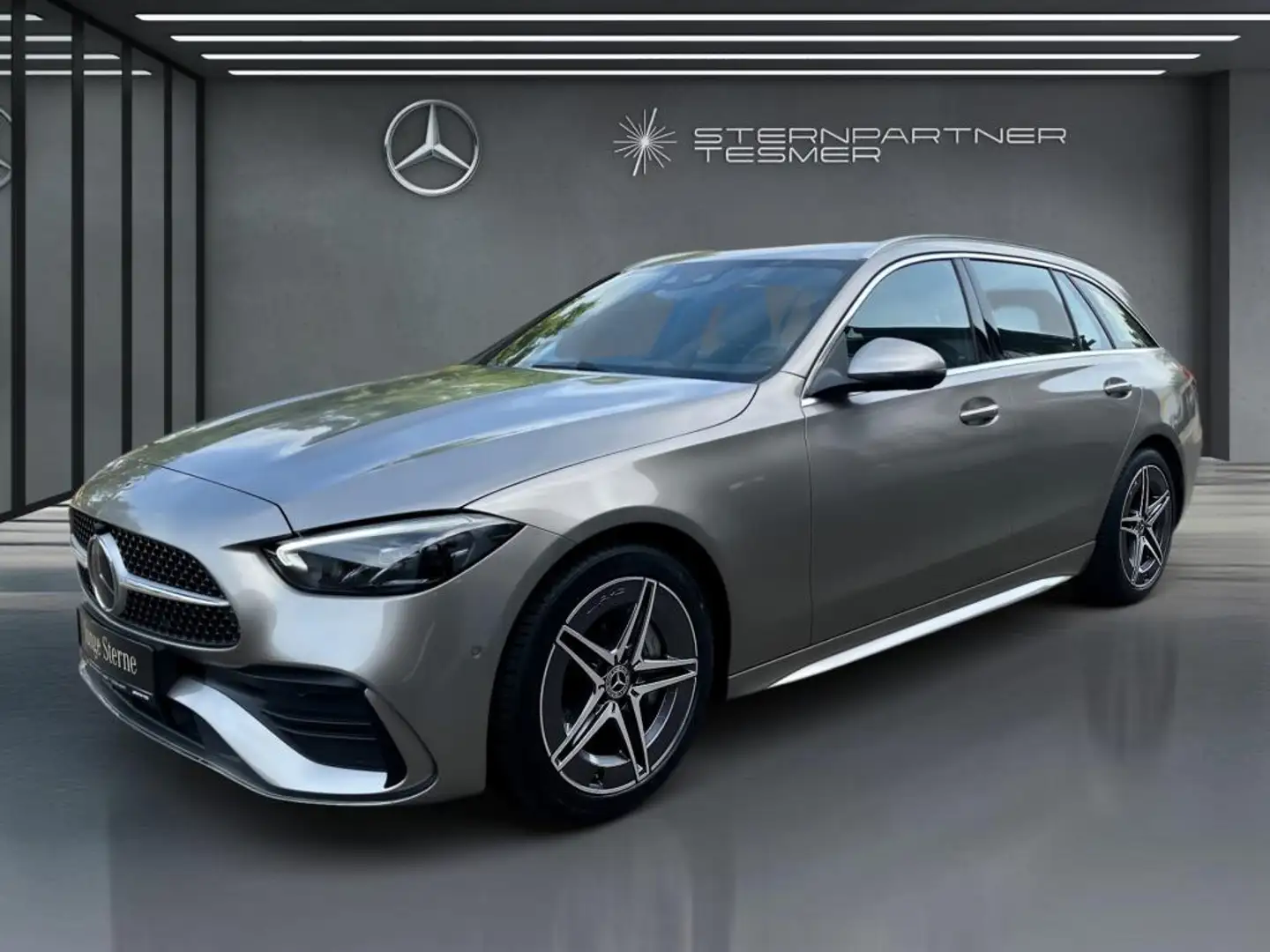 Mercedes-Benz C 220 d T AMG+LED+AHK+EASY-P+KAMERA+FAHRASSIST Zilver - 2