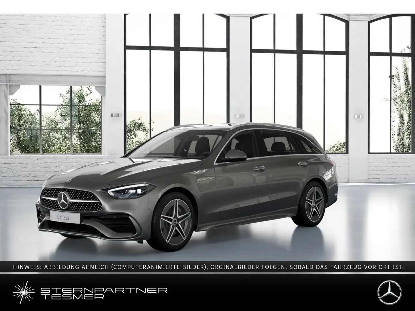 Mercedes-Benz C 220 d T AMG+LED+AHK+EASY-P+KAMERA+FAHRASSIST Zilver - 1