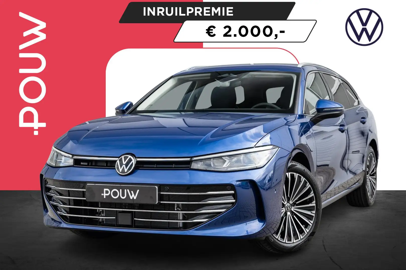 Volkswagen Passat Variant 1.5 eHybrid 204pk Elegance Business | 18" Velgen | Blauw - 1