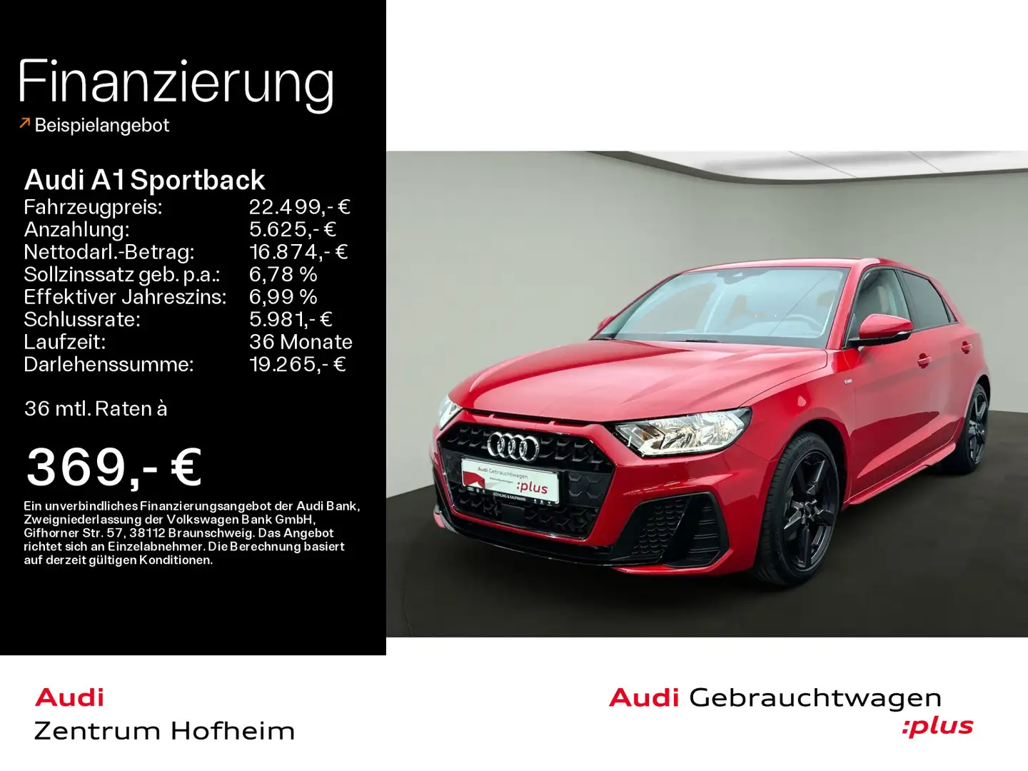 Audi A1 30 TFSI S line*Virtual*Smartphone I Red - 1