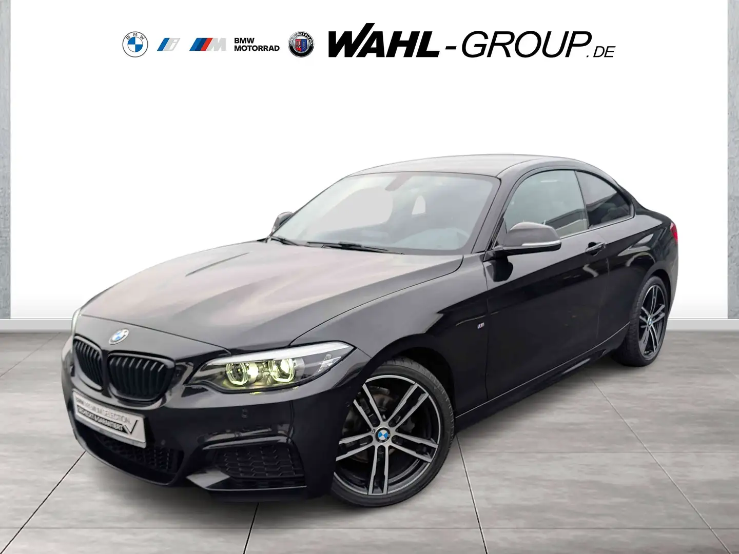 BMW 218 i COUPÉ M SPORT NAVI BUSINESS GRA PDC SHZG DAB WLA Negro - 1