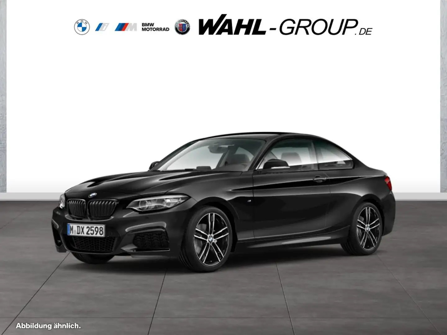 BMW 218 i COUPÉ M SPORT NAVI BUSINESS GRA PDC SHZG DAB WLA Schwarz - 1
