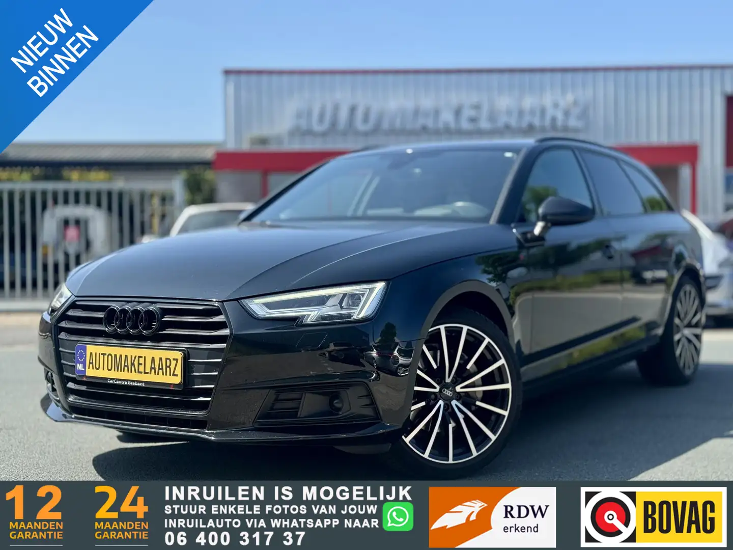Audi A4 Avant 40 TDI Design Pro Line Plus S-LINE LEDER PAN Black - 1
