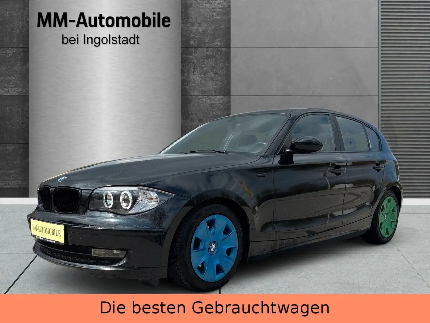 BMW 118 Baureihe 1 Lim. 118i-KLIMA-ALU-ZH-PDCTÜV NEU Schwarz - 1