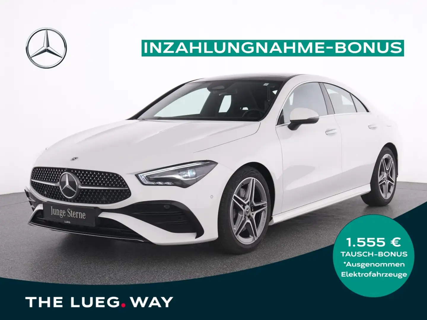 Mercedes-Benz CLA 200 d AMG+NavP+Pano+LED+Sound+KeyG+TotwA+RFK Blanc - 1