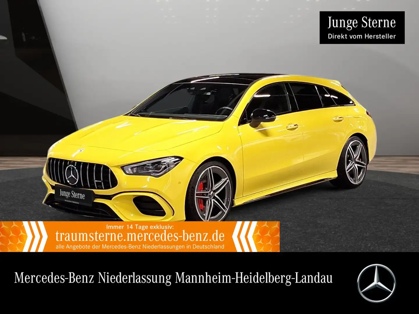 Mercedes-Benz CLA 45 AMG CLA 45 S 4M PANO+MULTIBEAM+BURMESTER+KAMERA+19"+8G Gelb - 1