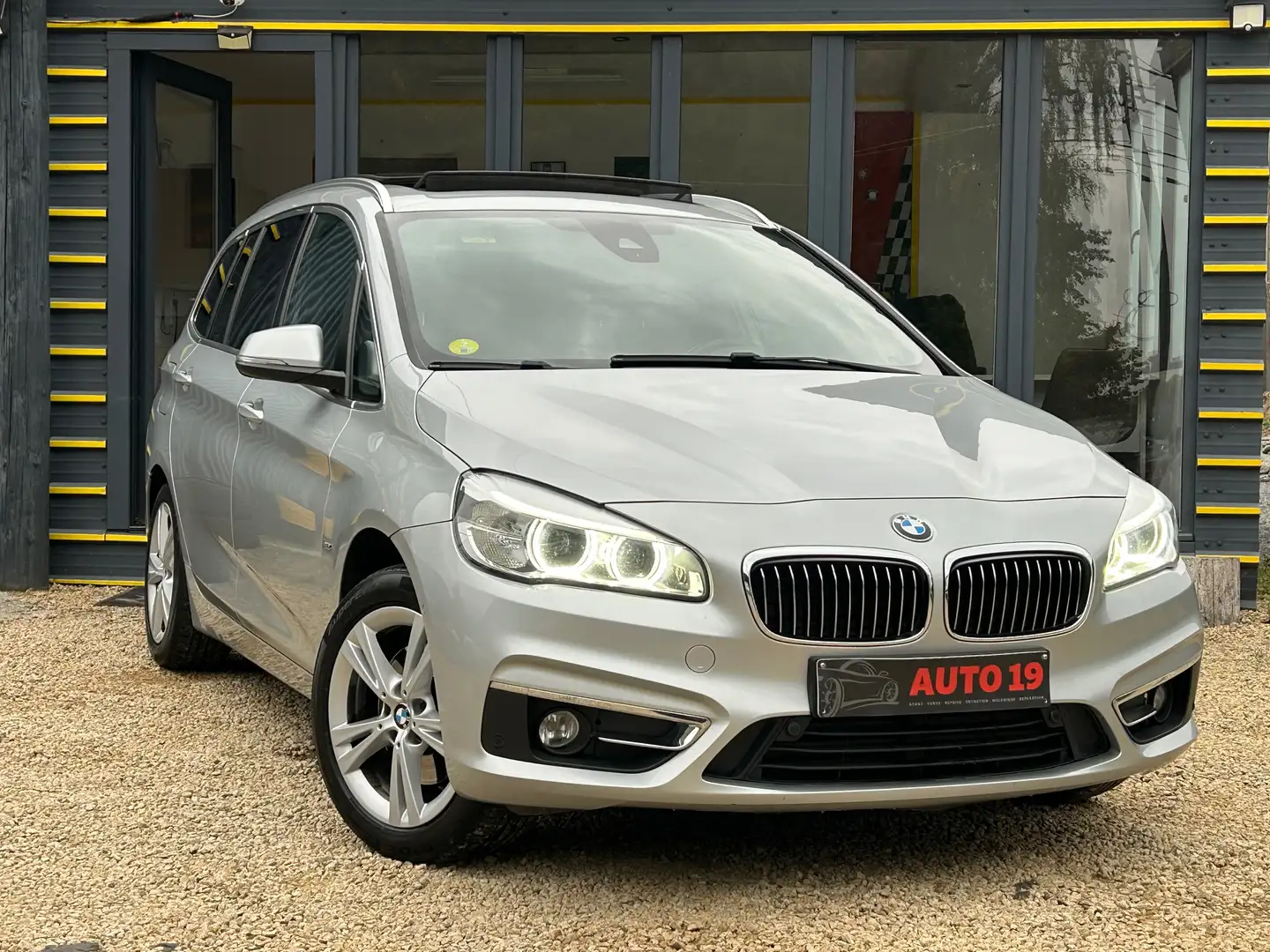 BMW 218 Gran Tourer 218 d  7 place Argent - 1
