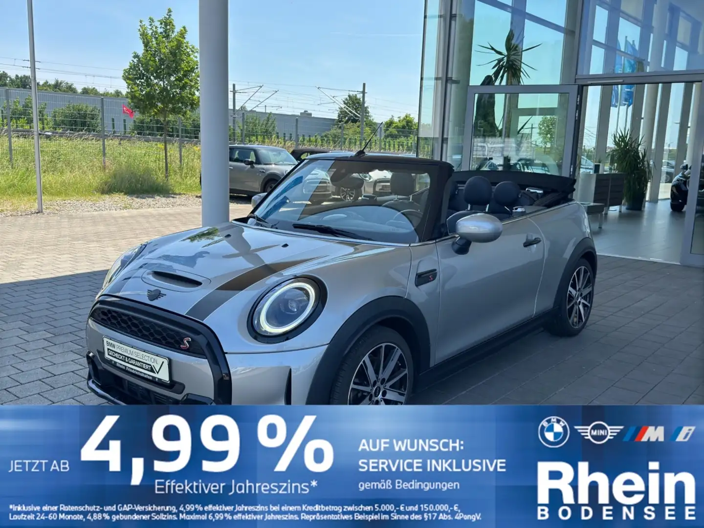 MINI Cooper S Cabrio PDC Komfortzugang Sportsitze Zilver - 1