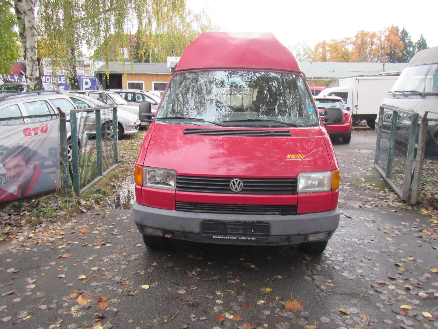 Volkswagen T4 Kombi T4 Carthago Hoch+Aufstelldach Standheiz. Klima Piros - 2