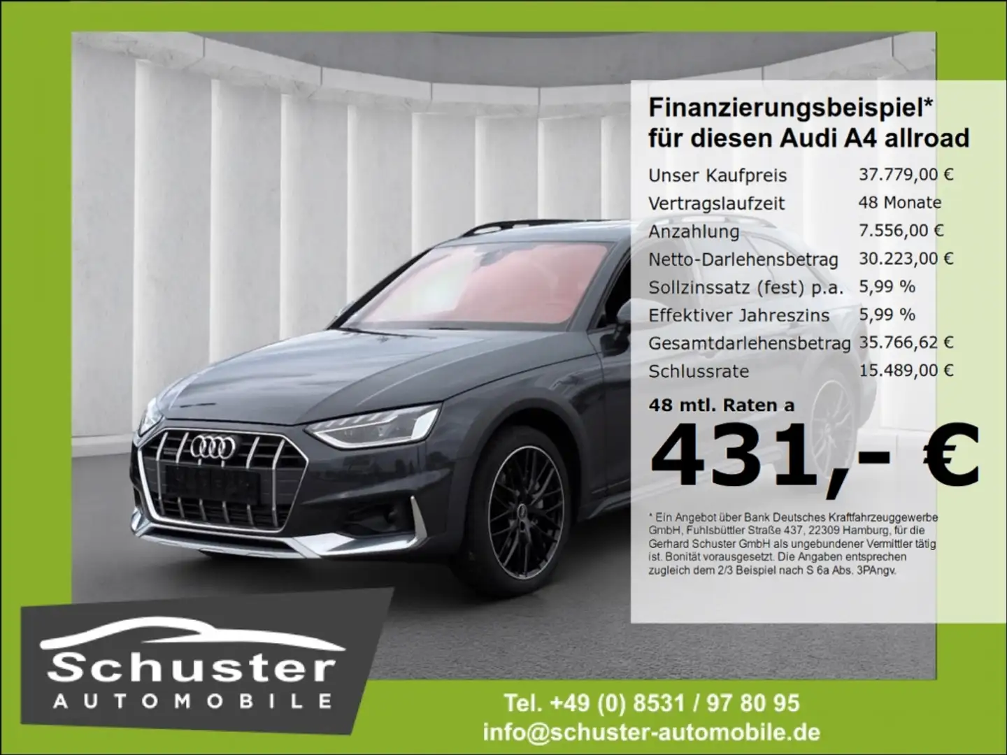 Audi A4 allroad quattro 45TFSI*S-tron AHK Matrix-LED Grau - 1