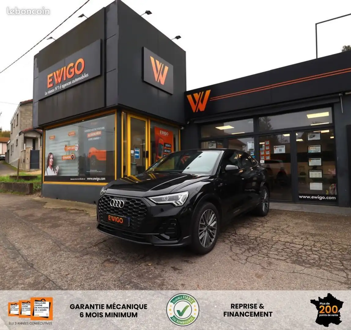 Audi Q3 1.4 45 tfsie 245 ch 150 phev hybrid 13kwh s-line s-tronic bva Noir - 1