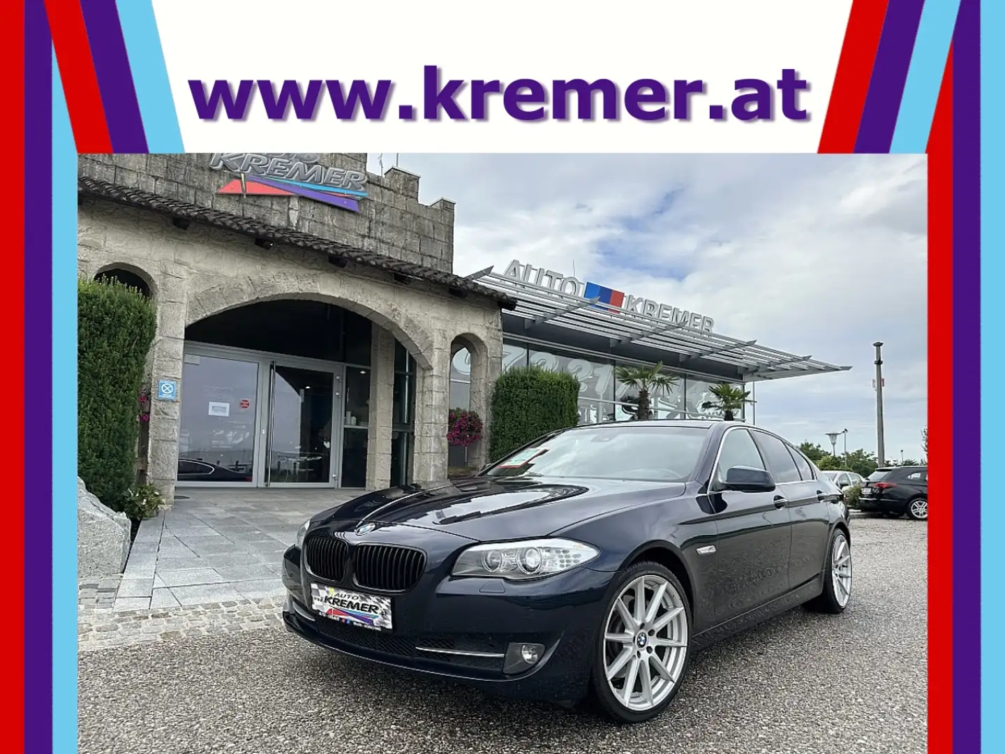 BMW 525 d xDrive Aut./NAVI/RFK/XENON/TEILLEDER/ALLRAD Blau - 1