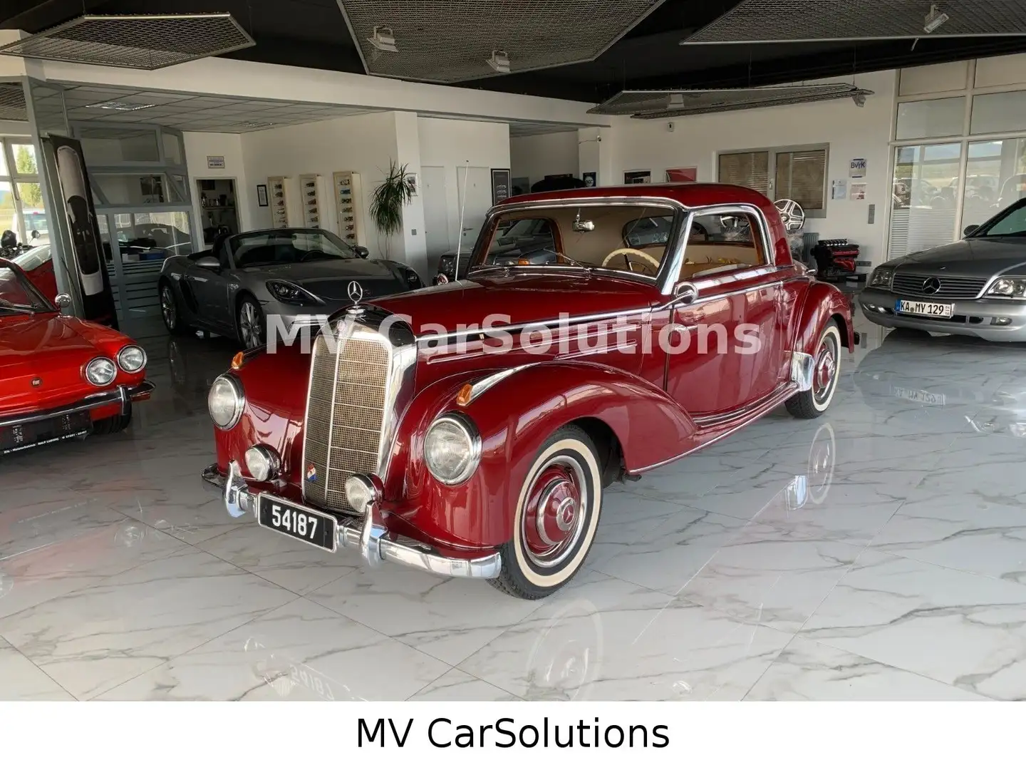 Mercedes-Benz 220 W187 A COUPE|1 OF 85|SCHIEBEDACH|H KFZ Rouge - 2