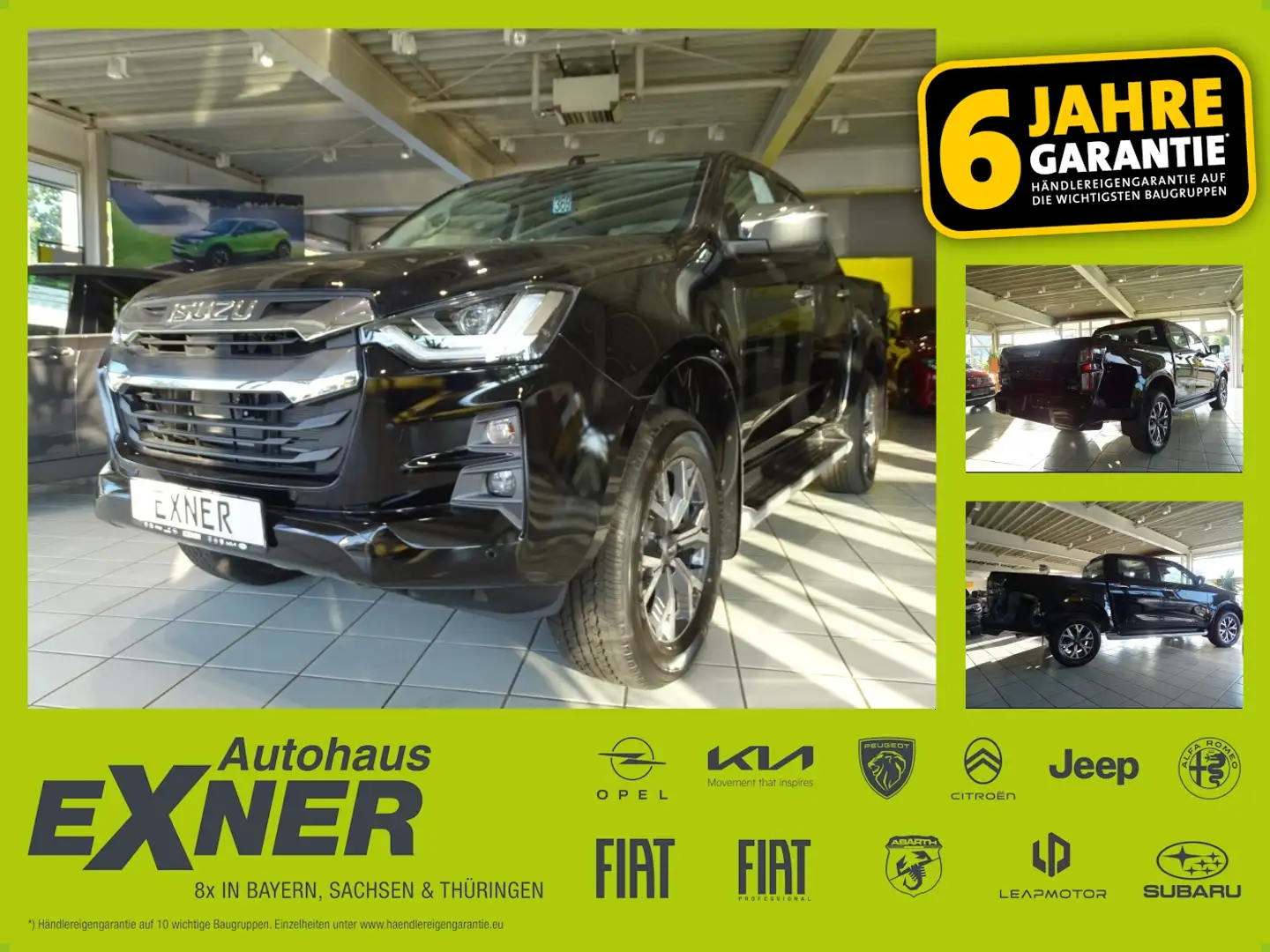 Isuzu D-Max Double Cab LSE 4x4 AT6 Allrad Schwarz - 1