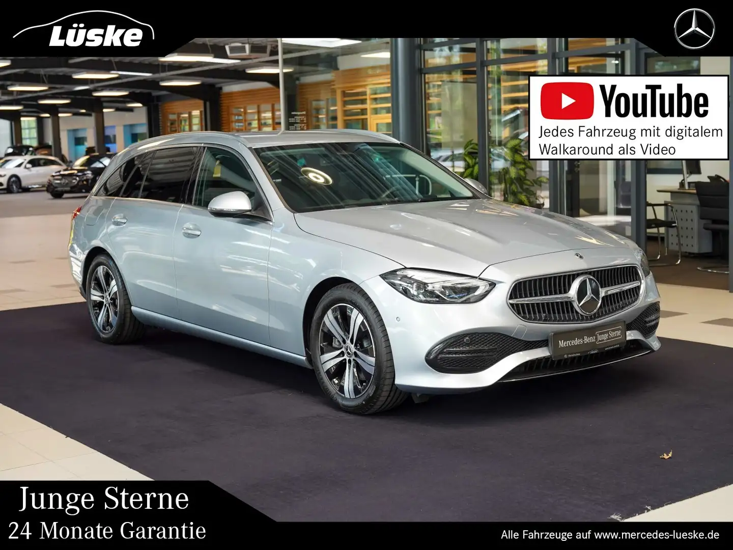 Mercedes-Benz C 220 C 220 d T AVANTGARDE AHK Kamera CarPlay Totwinke Silber - 1