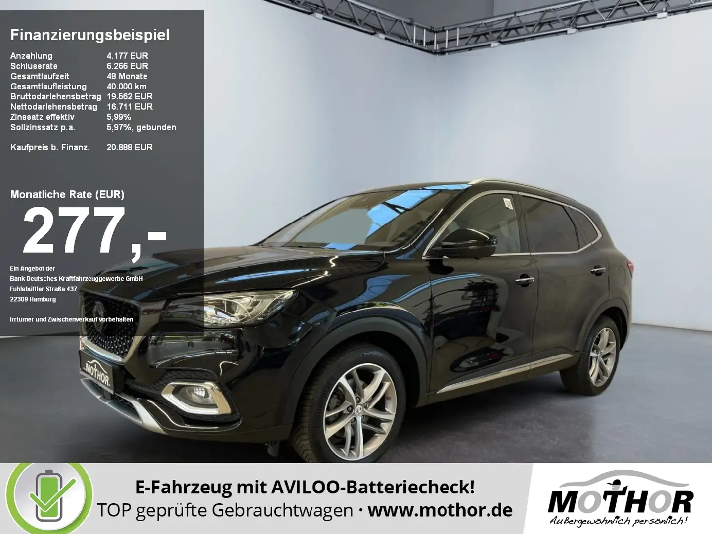 MG EHS Luxury PHEV Leder LED Keyless Go 1.Hand Schwarz - 1