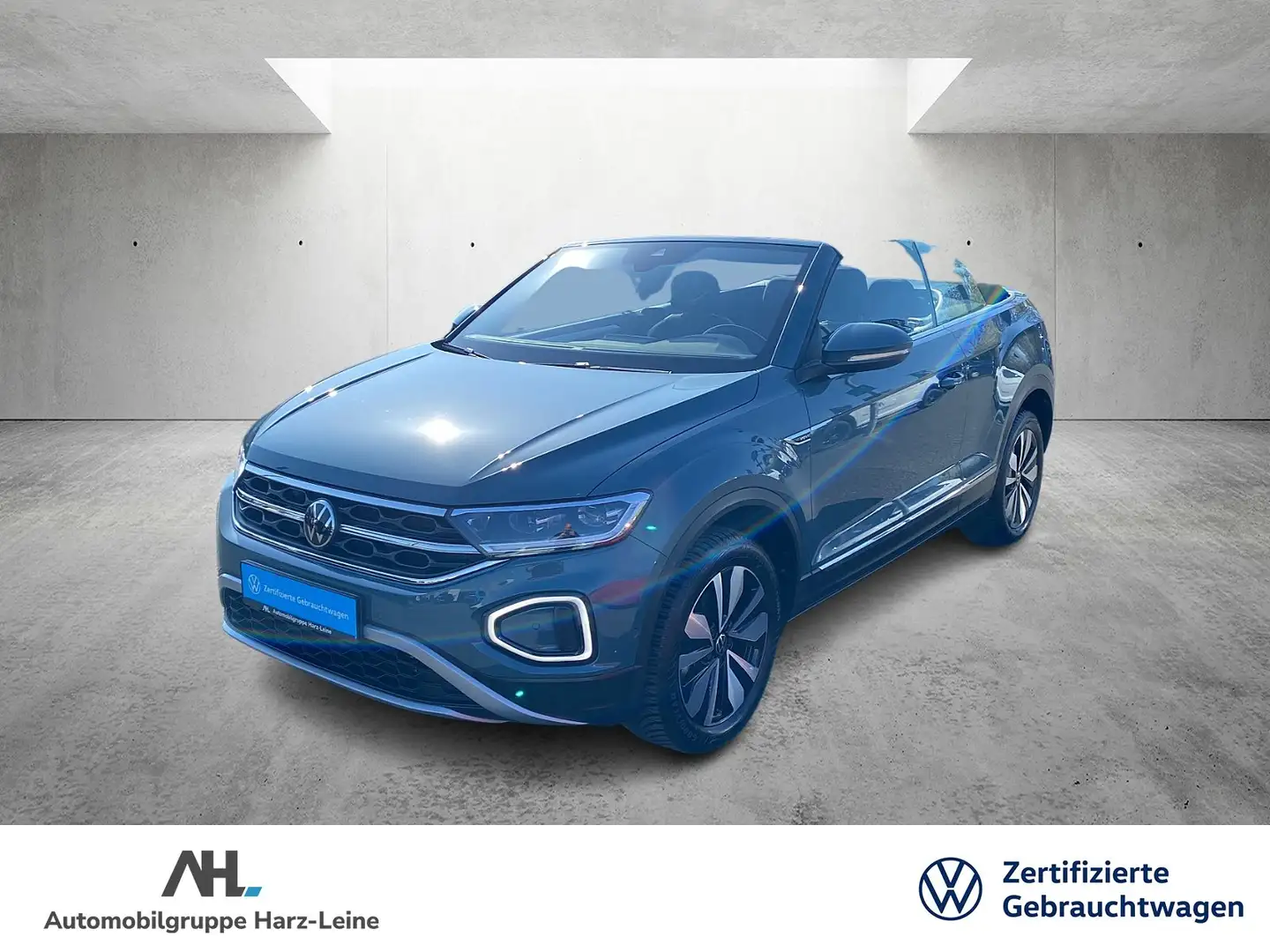 Volkswagen T-Roc Cabriolet 1.5 TSI Move DSG AHK Navi LED+ ACC PDC R Blau - 1