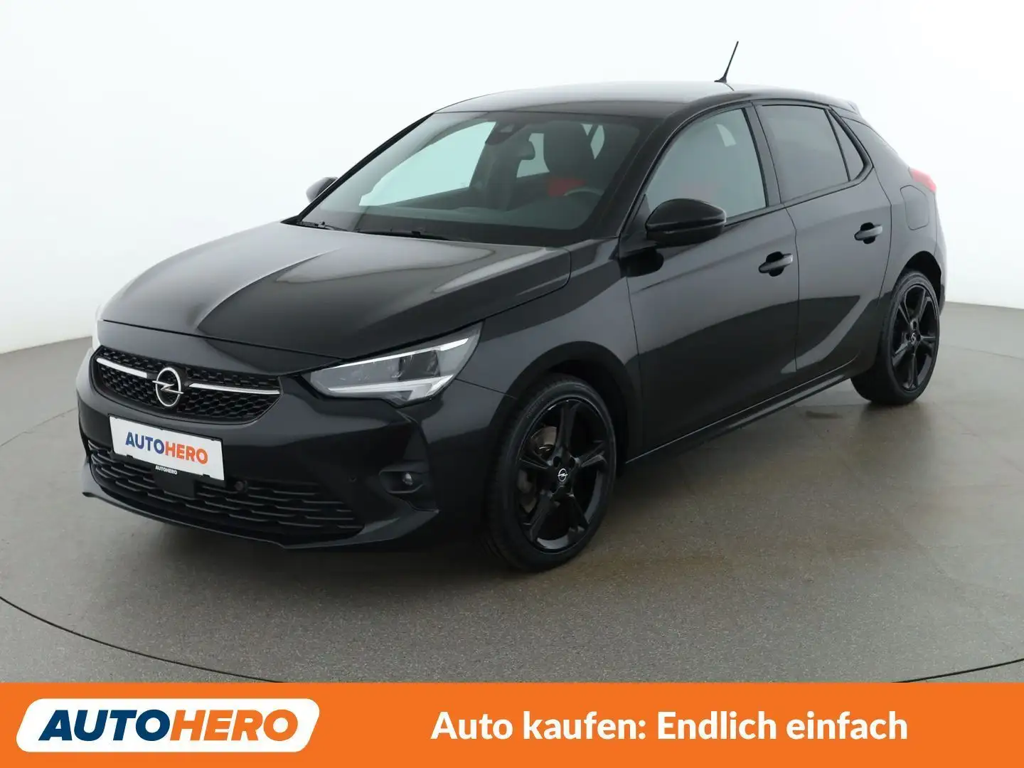 Opel Corsa 1.2 Turbo GS Line Schwarz - 1