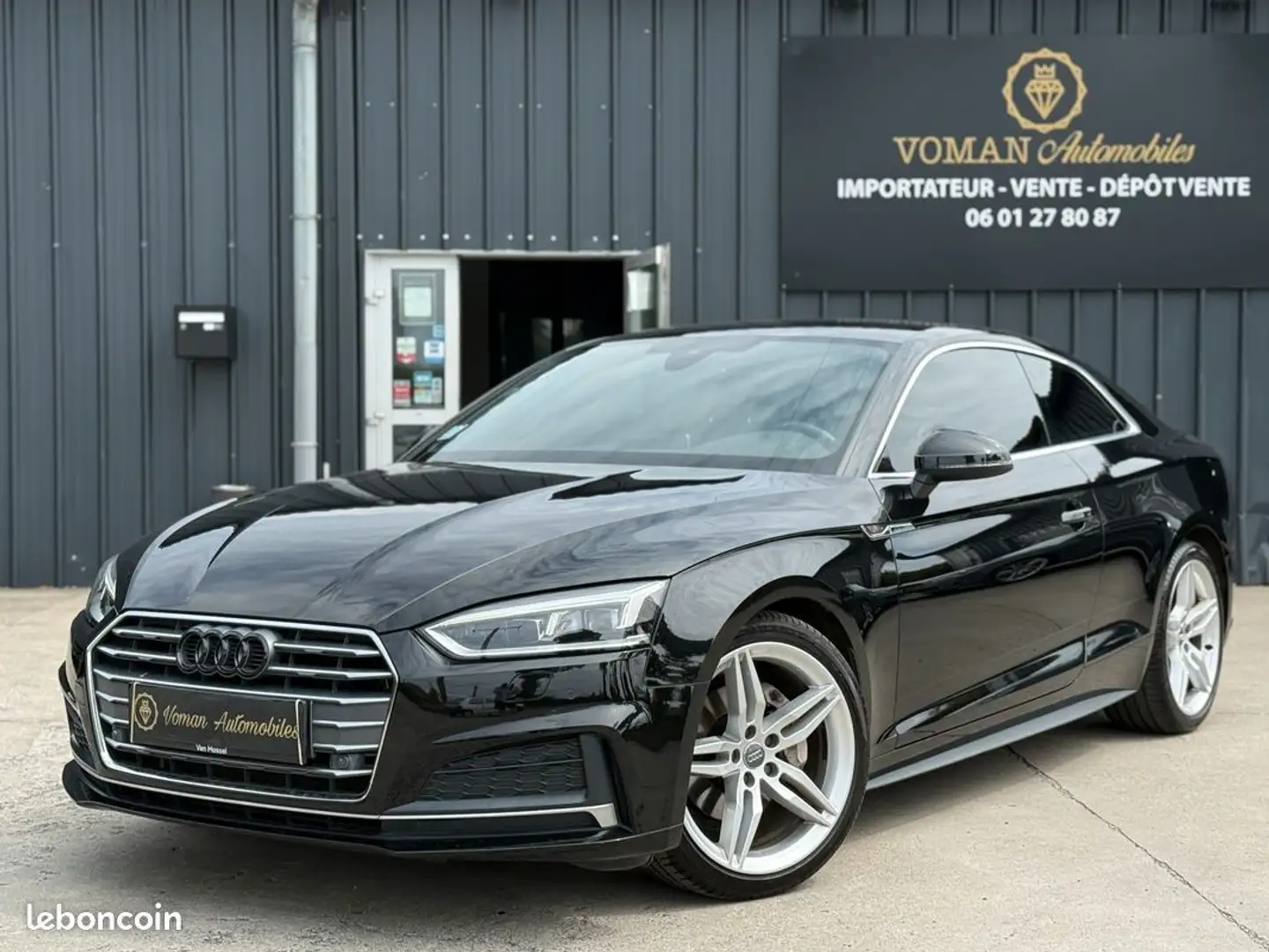 Audi A5 40 TDI 190ch 3X S line tronic 7 Schwarz - 1