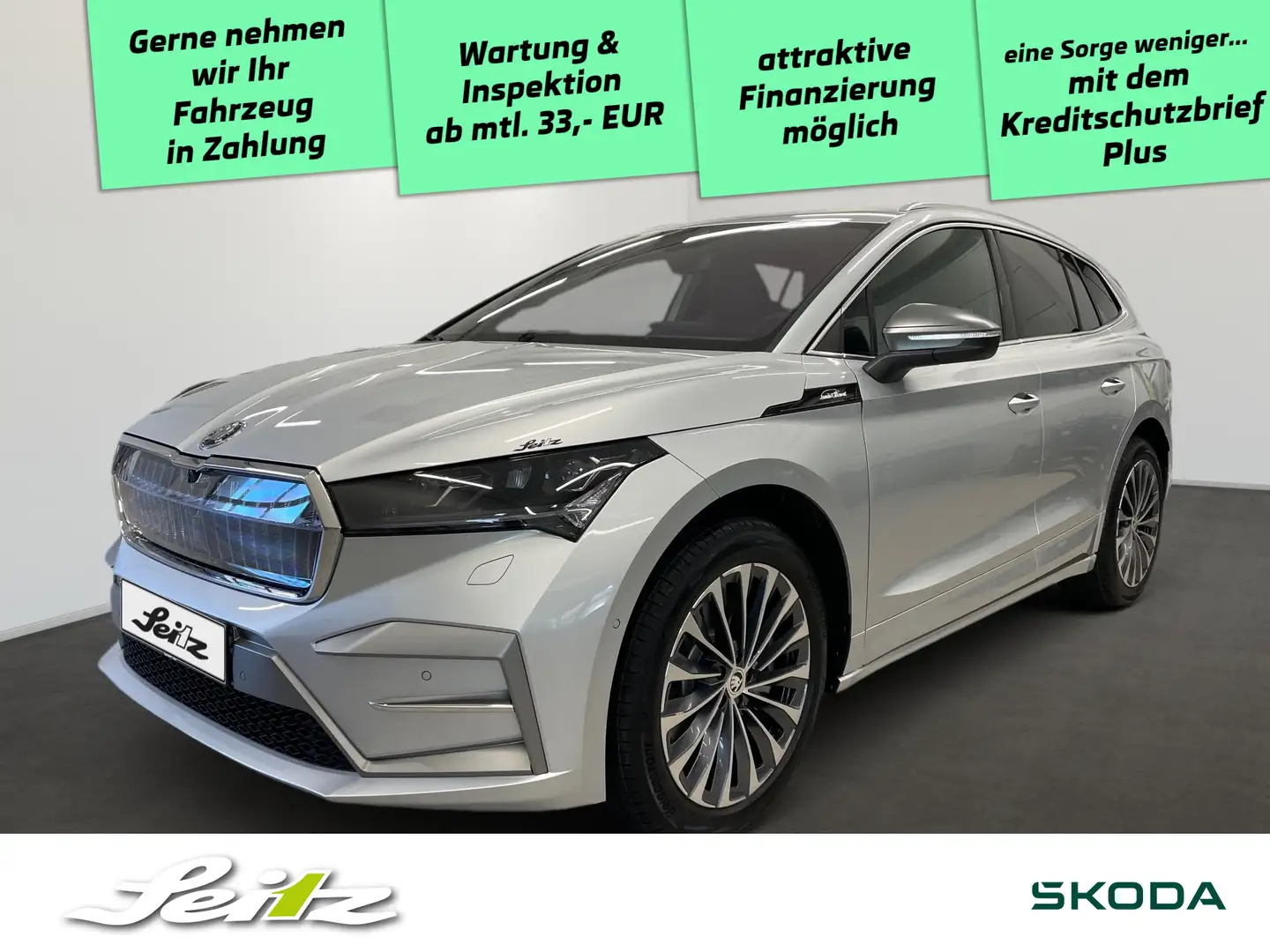 Skoda Enyaq 85 L&K *AHK*HEAD-UP*NAVI*KAMERA* Silber - 1