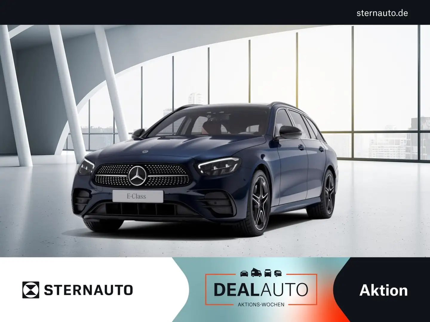 Mercedes-Benz E 400 E 400 d 4M T AMG Line/Pano-Dach/Distronic/Kamera Blau - 1