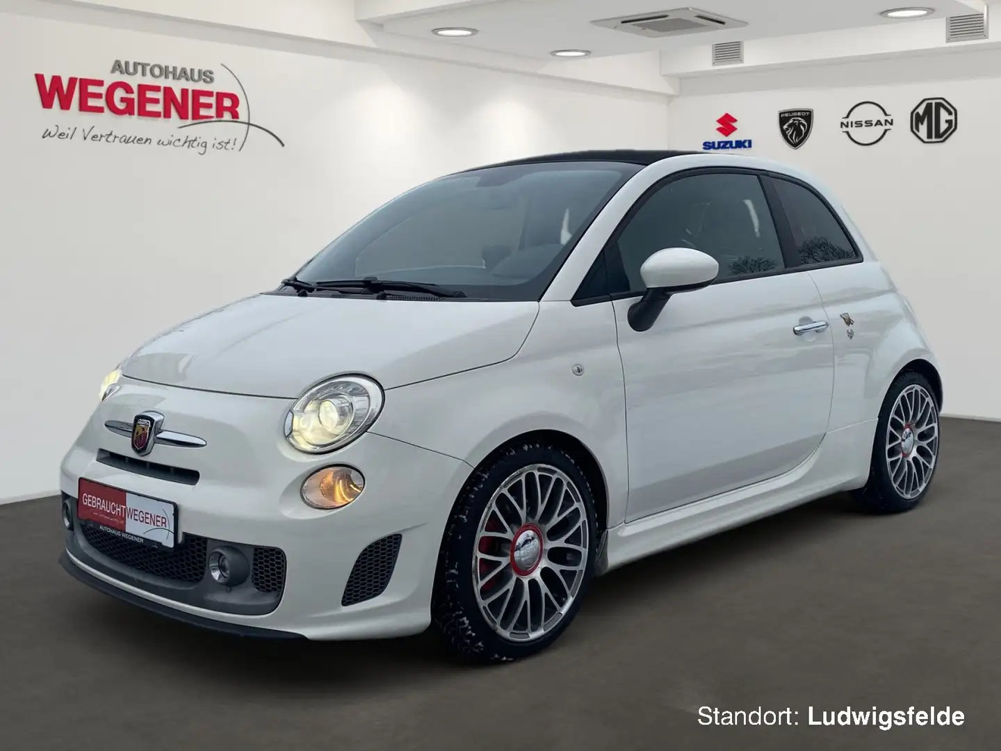 Abarth 595 Turismo Cabrio BiXenon/Sithzg/Automatik Blanc - 1