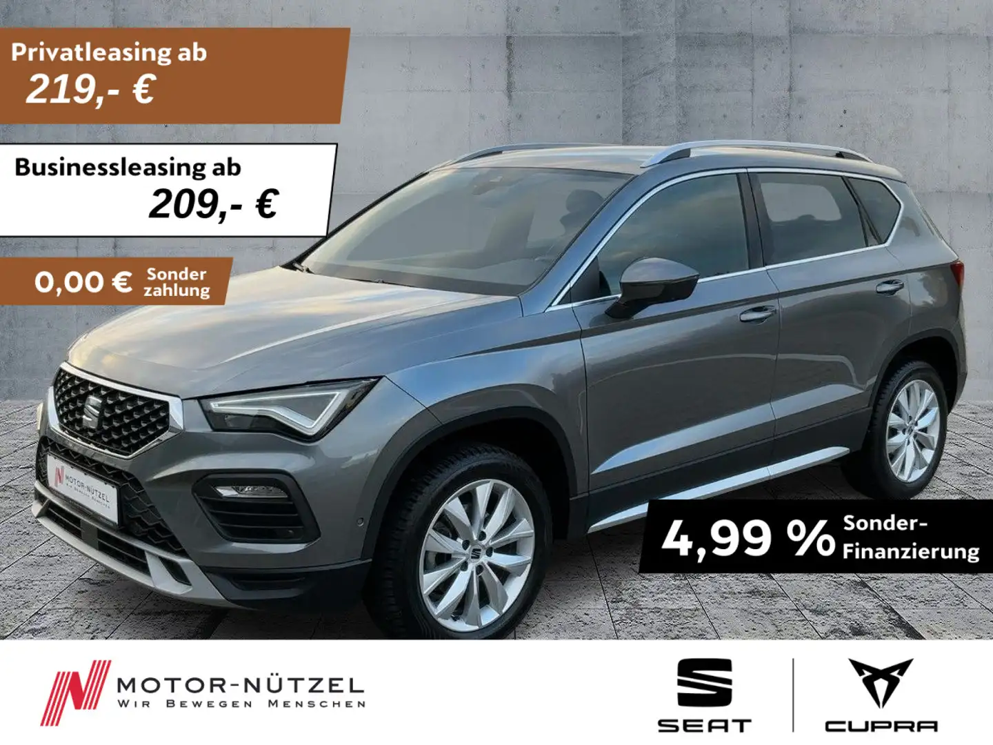 SEAT Ateca 1.5 TSI DSG X-PERIENCE LED+NAV+ACC+SHZ+RFK Grau - 1