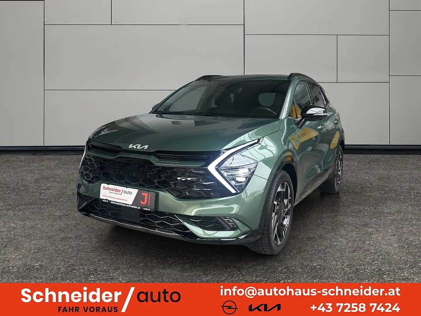 Kia Sportage 1,6 TGDI 48V GT-Line AWD DCT Grün - 1
