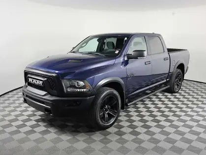 Blue 2022 RAM 1500 Pickup Truck Four-Wheel Drive 8-Speed Automatic