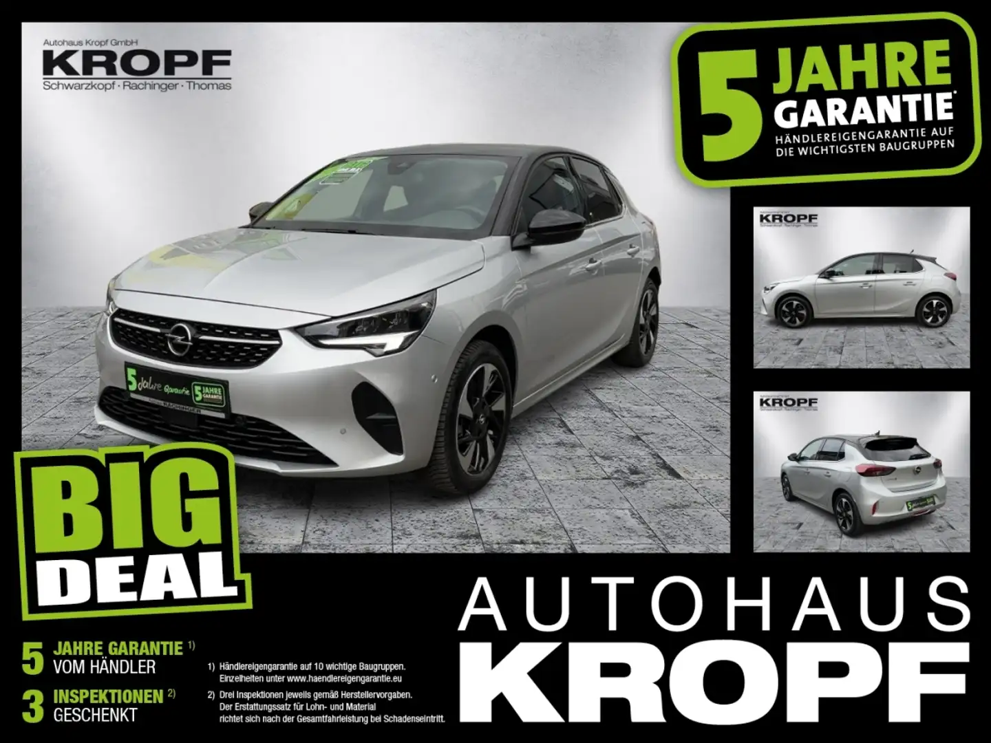 Opel Corsa F e **FLA SpurW LM KAM LED KlimaA** Silber - 1