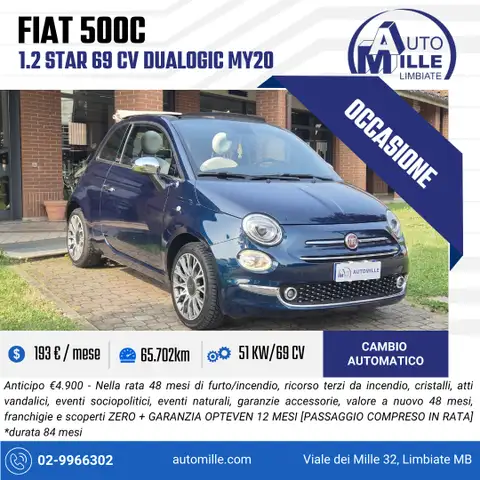Fiat 500C 500C 1.2 Star 69cv dualogic my20