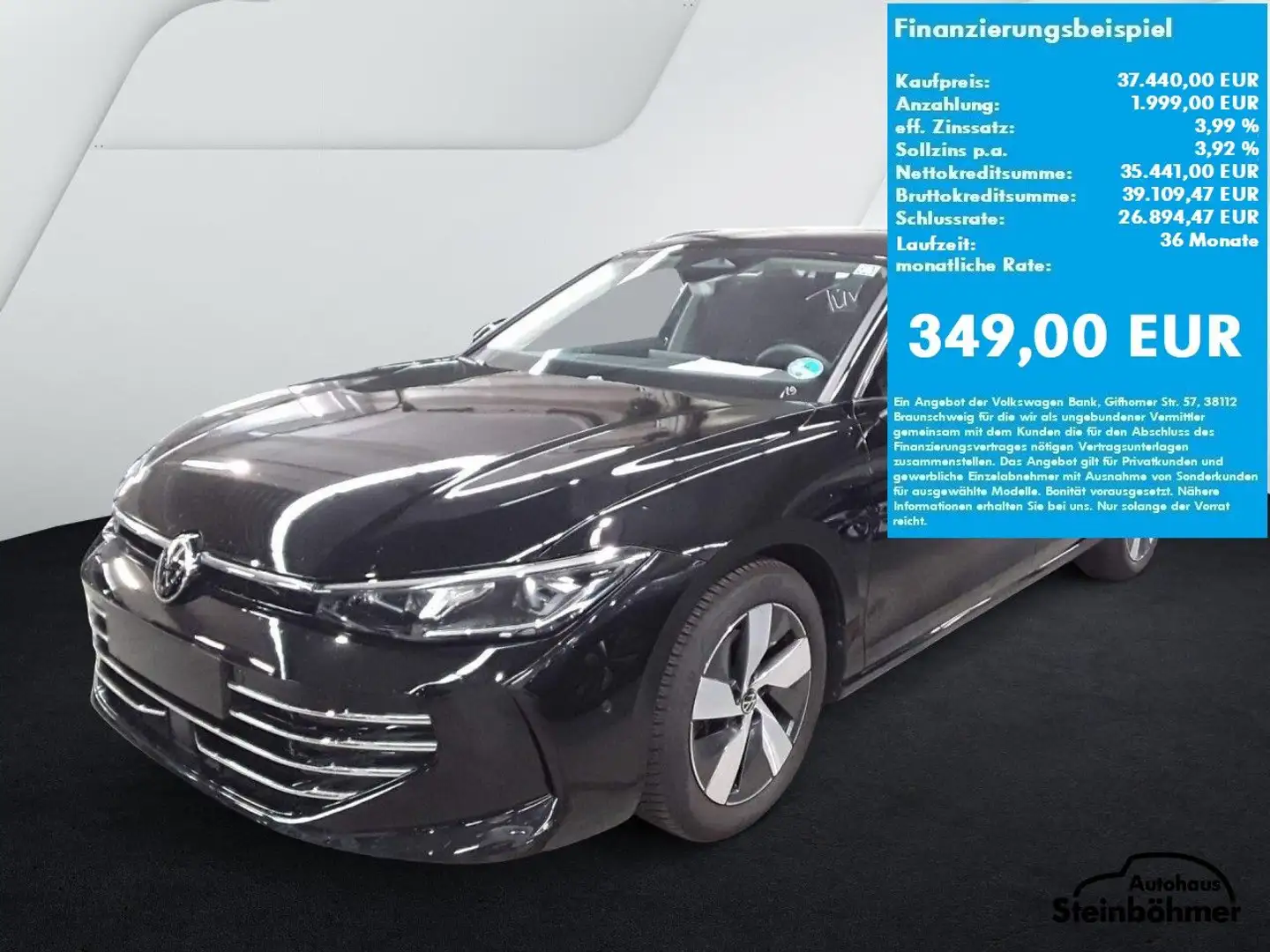 Volkswagen Passat Elegance 2.0TDI DSG IQ.Light NAV AHK Navi Nero - 2