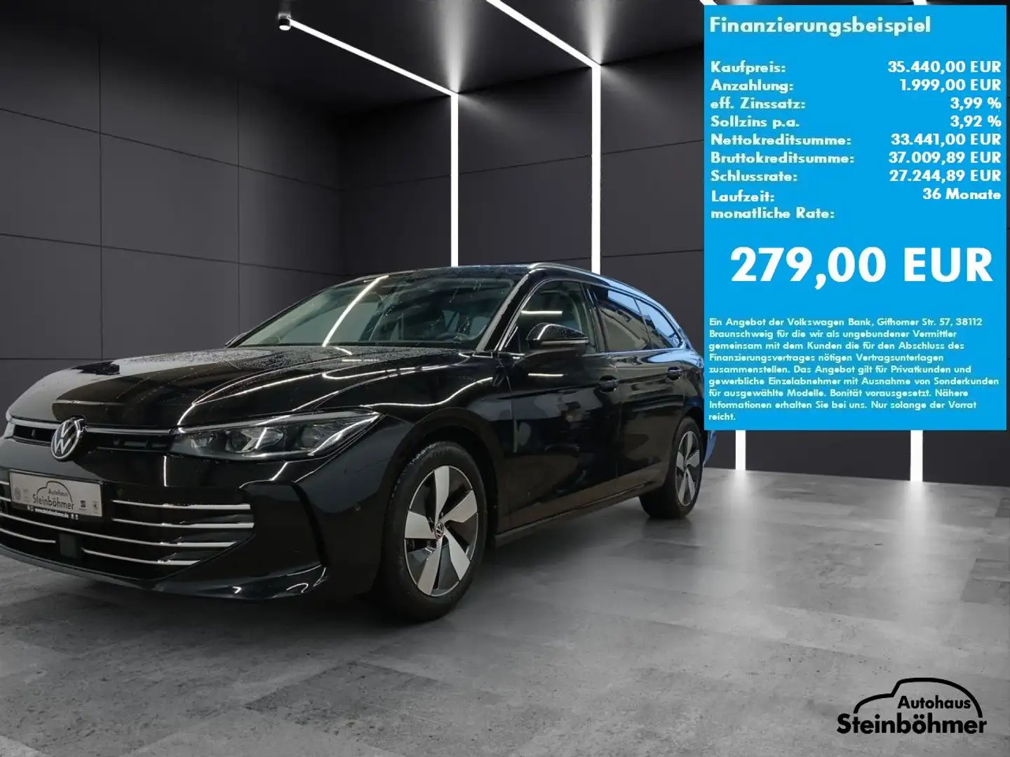 Volkswagen Passat Elegance 2.0TDI DSG IQ.Light NAV AHK Navi Noir - 2