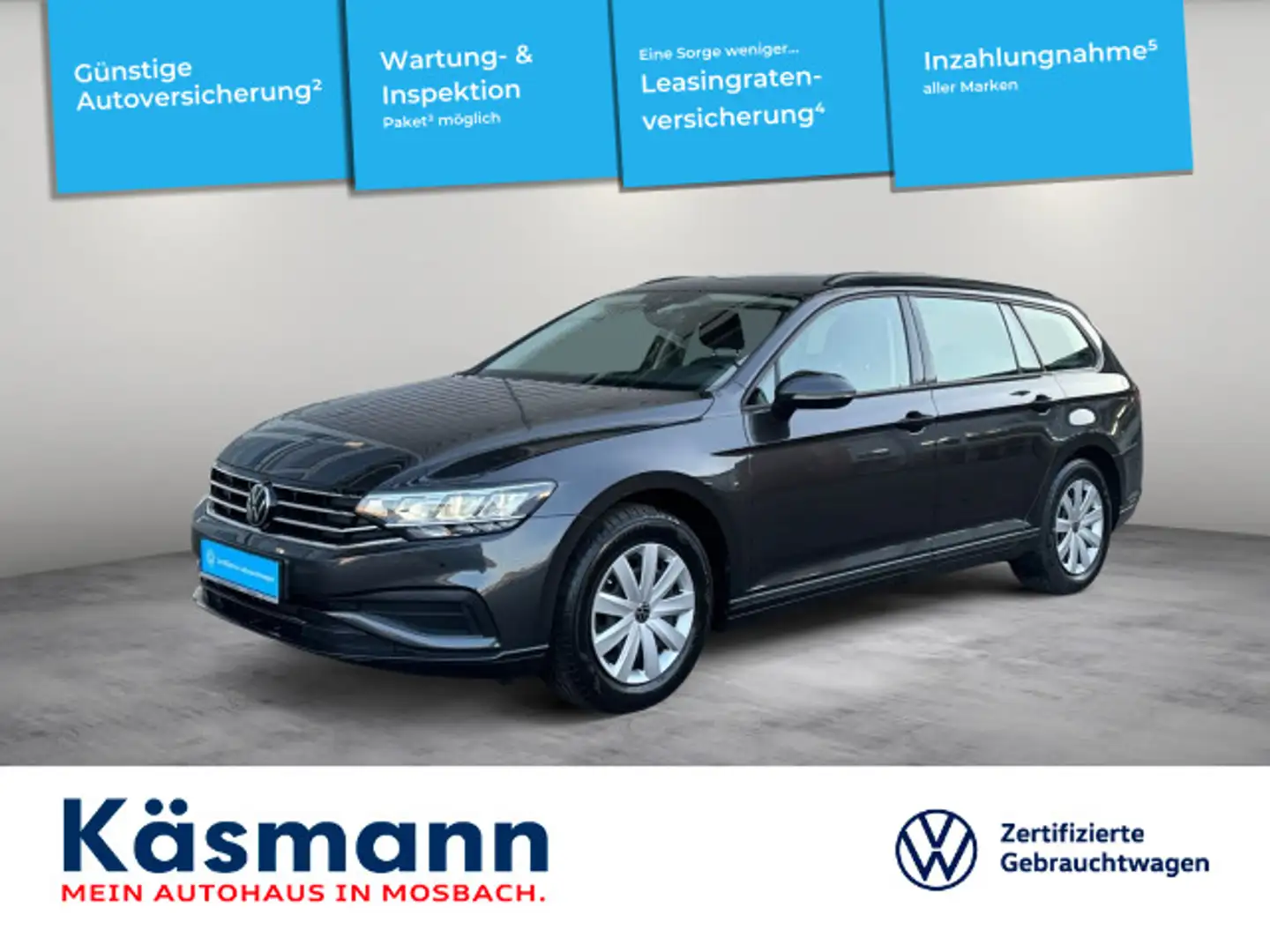 Volkswagen Passat Variant Conceptline 2.0TDI NAVI KAM LED Grau - 1